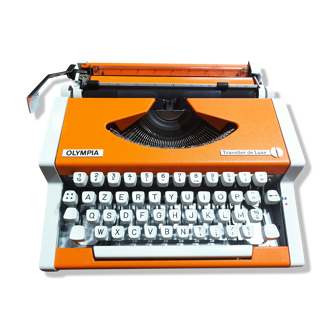 Olympia typewriter, orange