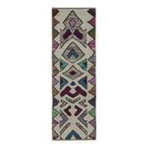 Handwoven Turkish Recycled Boho Rug 92 cm x 293 cm