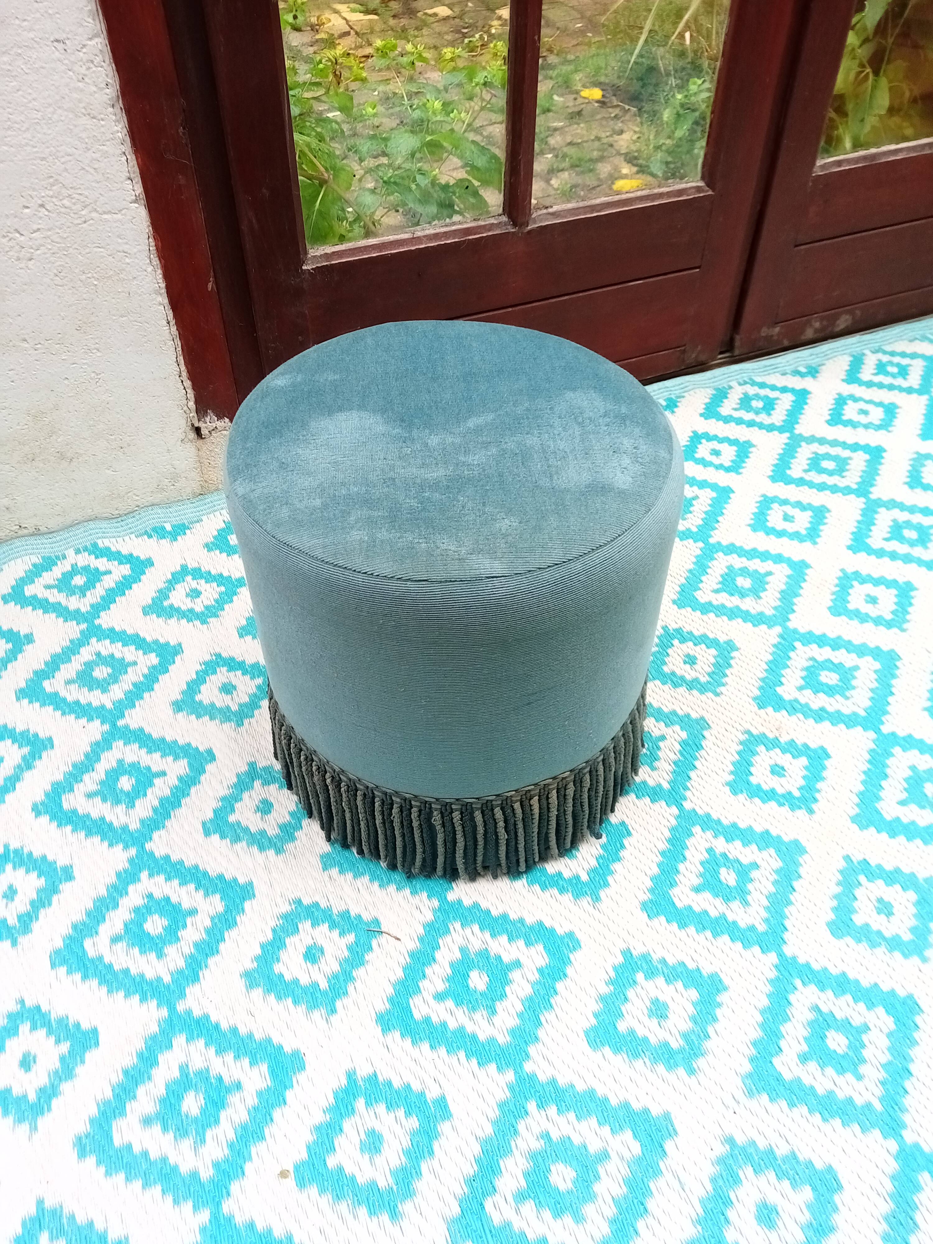 Pouf velours      :