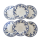 6 antique soup plates - Rare Dresden porcelain