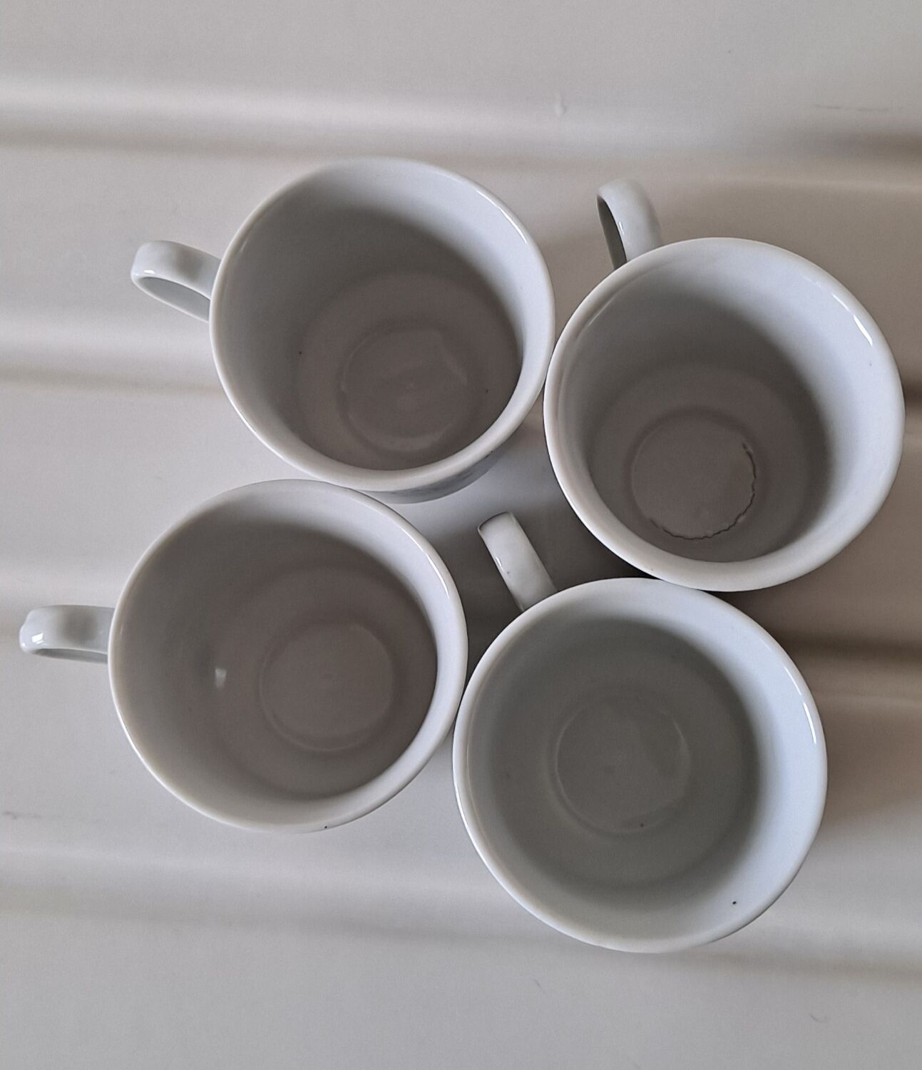 Chinese cups flowered porcelain