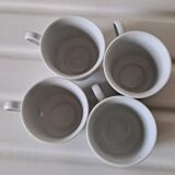 Chinese cups flowered porcelain