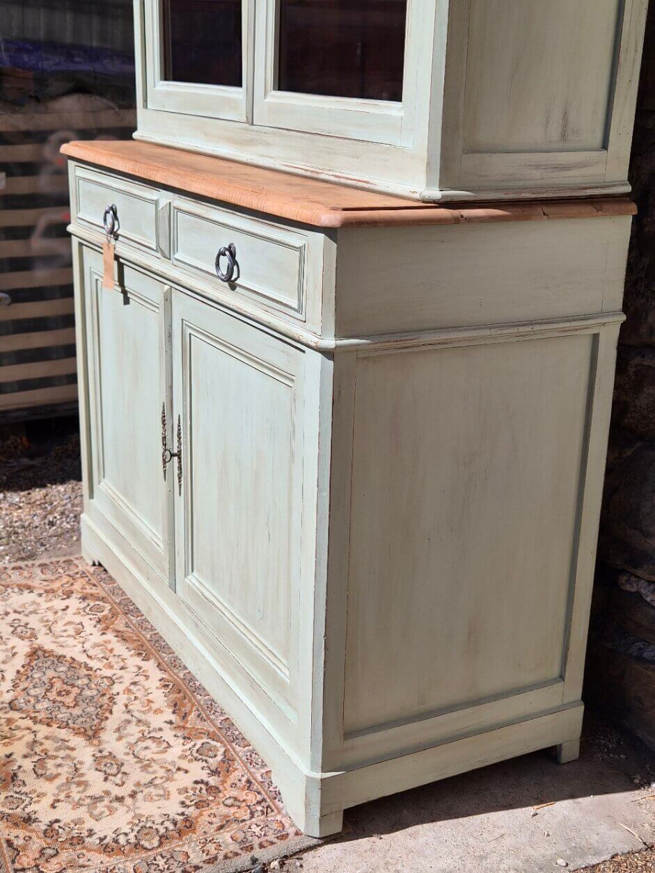 Display cabinet / two-body glass buffet, renovated | Basile