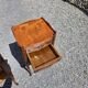 Pair of Louis XV style bedside tables in cherry wood.