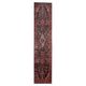 Long Vintage Oriental Runner Rug, Herati Wool Handwoven Hallway Carpet, 85 x 365