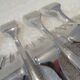 12 silver plated cake forks, Christofle Concorde, 15.8 cm