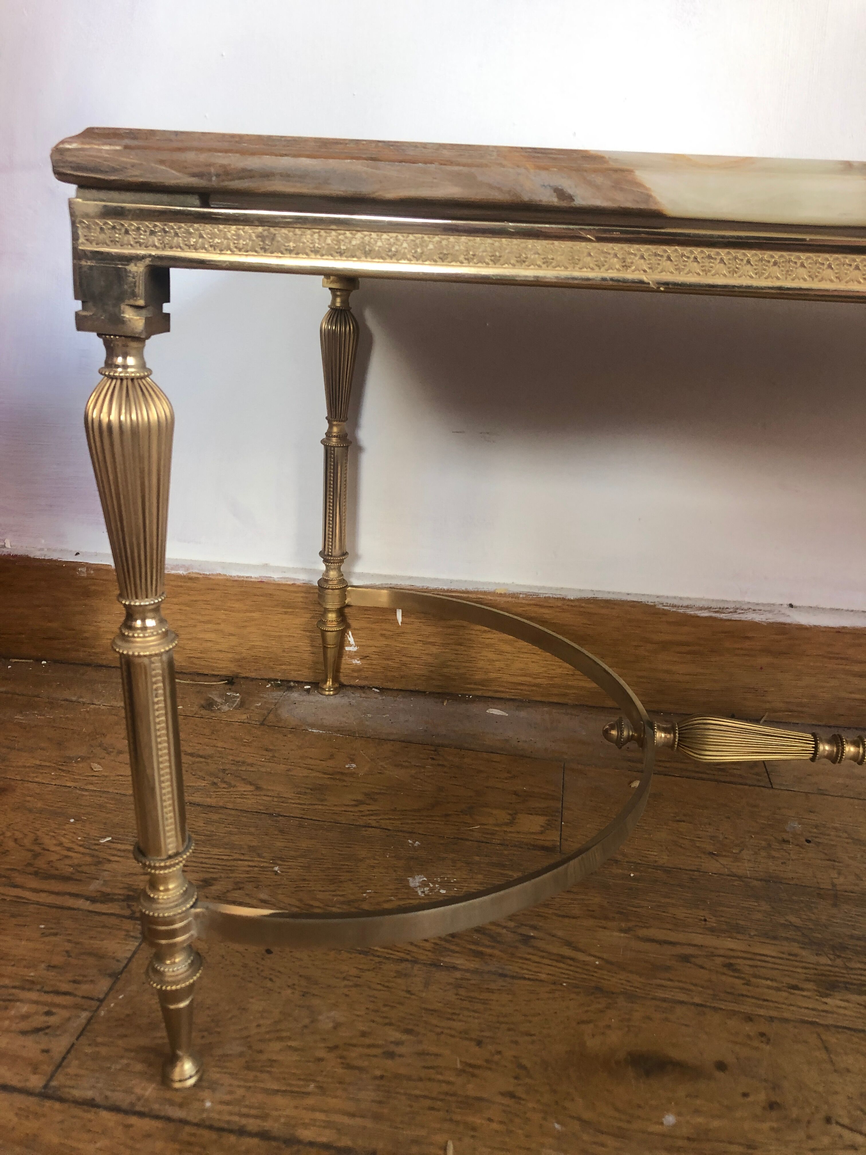 Marble onyx coffee table