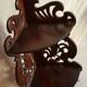 Corner shelf in mahogany carved Art Nouveau period XIX