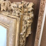 Mirror gilded with vine glass engraved  93x170cm