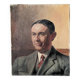 oil on canvas vintage portrait of an old man from the 20th century
