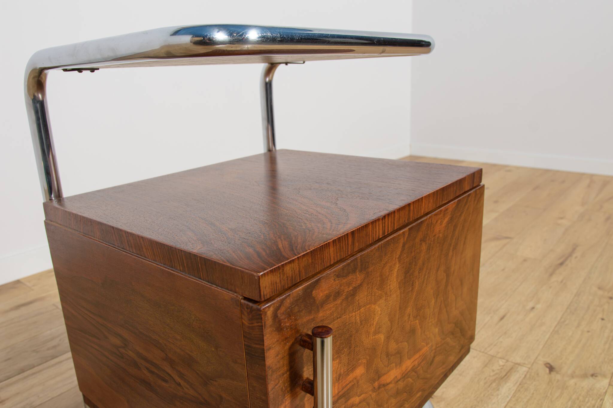 Mid-century nightstands Bauhaus from Mücke-Melder, 1930s, Czechoslovakia, set of 2