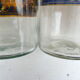 3 apothecary jars, antique blown glass pharmacy