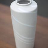 Vintage West Germany 69025 ceramic vase white with iridescent ribbon, collection, decorative vase