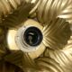 Wall lamp or ceiling lamp golden flower