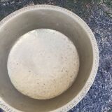 Hammered brass basin