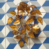 Wall light bouquet of golden iron flower