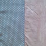 Child sheet bordering blue peas