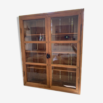 Old rustic wooden display case