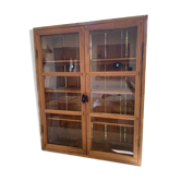 Old rustic wooden display case