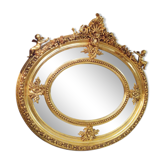 Oval mirror 120x115cm