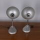 Pair of vintage 1960s metal table lamps by Seminara design