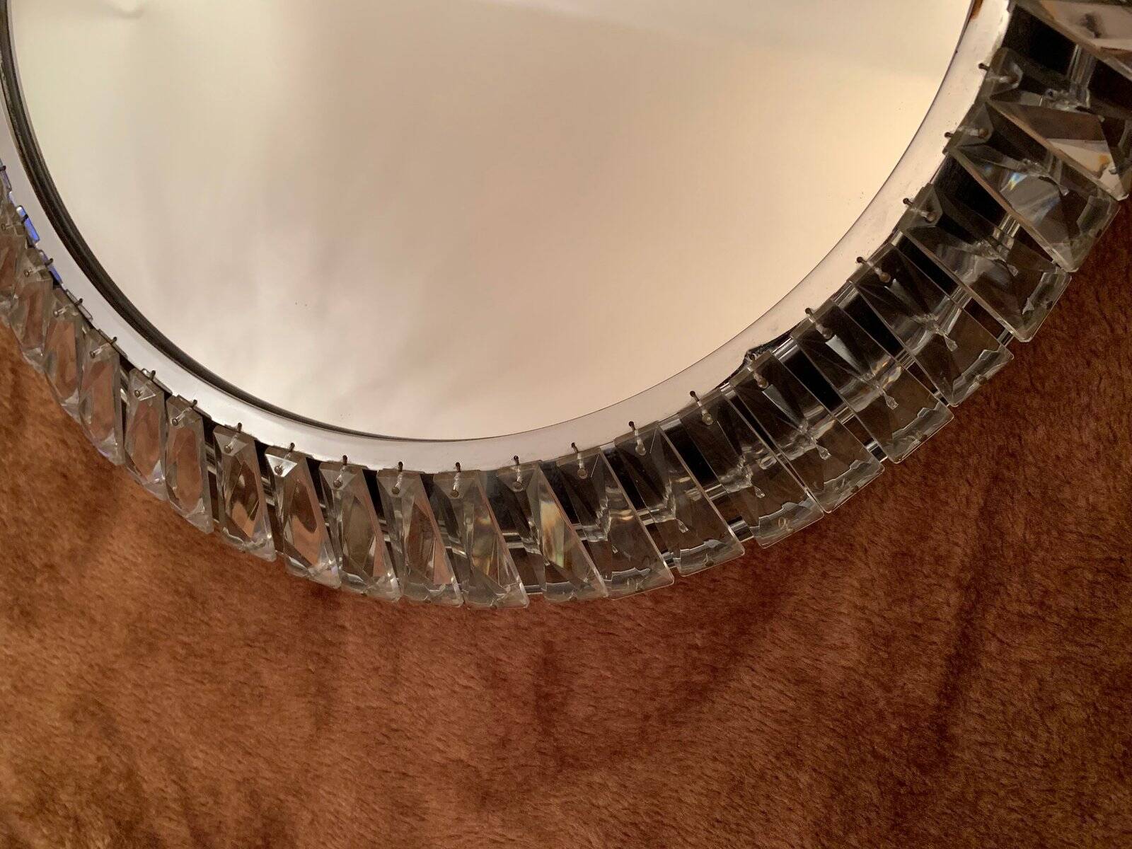Mirror with Bakalowits crystals from Palwa, 1960s