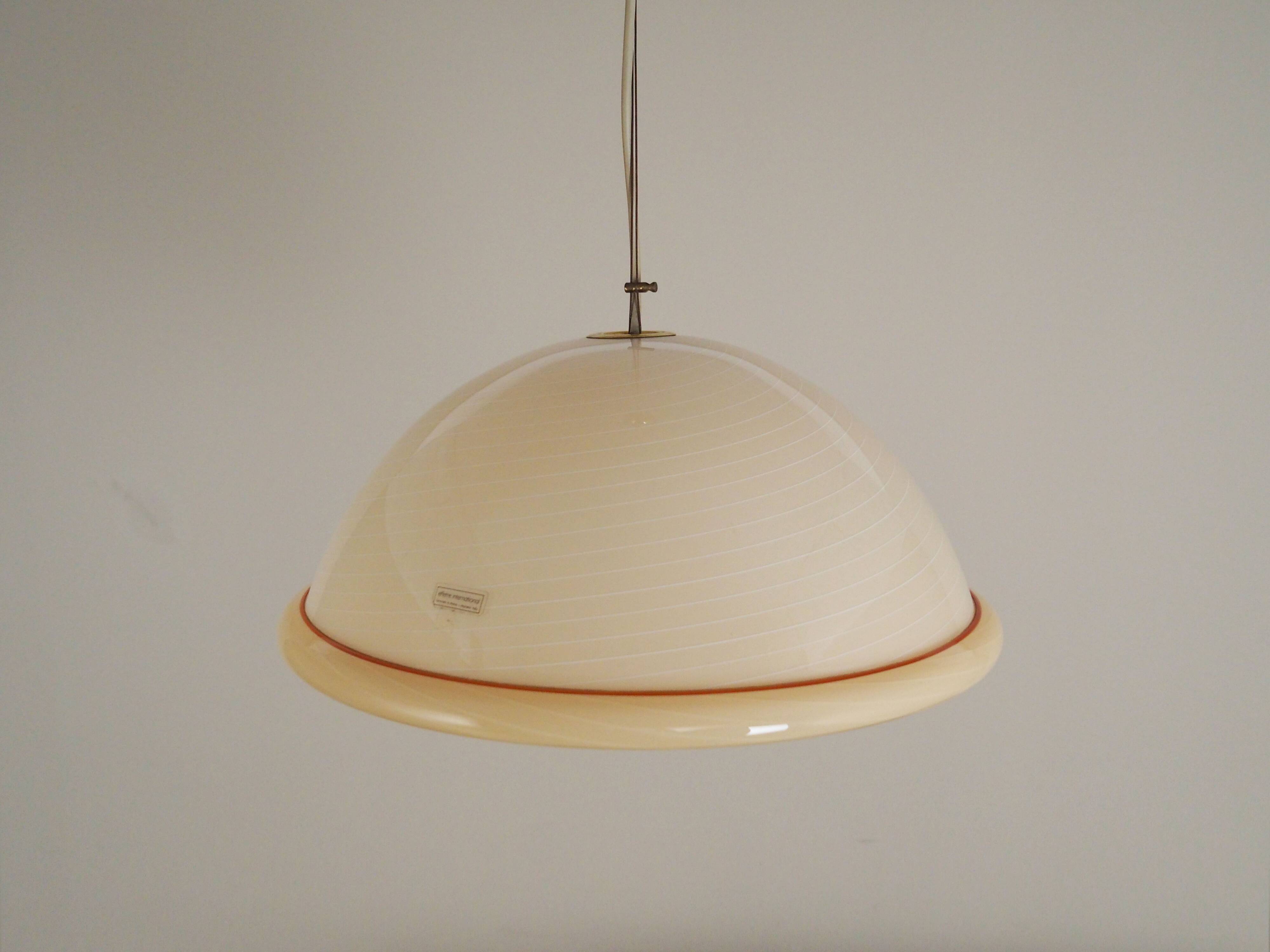 Pendant lamp, Murano glass, Italian design, 1970s, production: Italy
