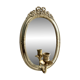 Large Vintage Mirrored Wall Candleholder