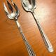 Christofle Alfenide, salad serving utensils in diamond model.
