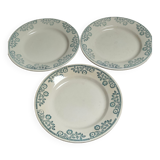 Set of 3 plates iron earth