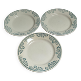 Set of 3 plates iron earth