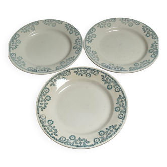 Lot de 3 assiettes terre de fer