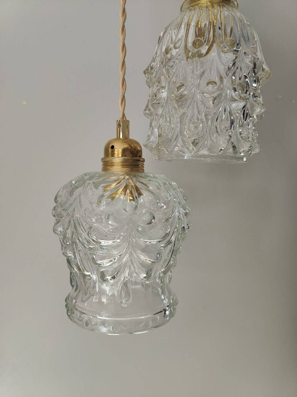 Suspension 3 transparent globes