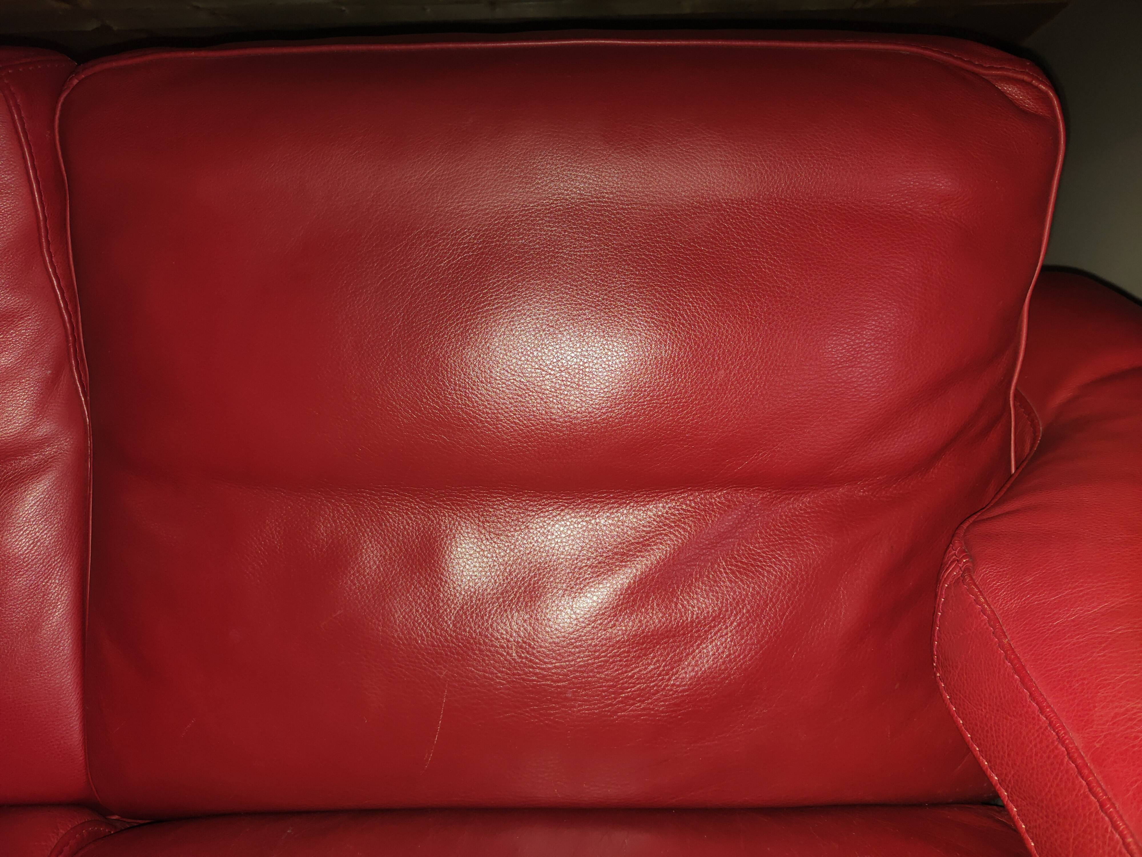 Duvivier leather two-seater sofa