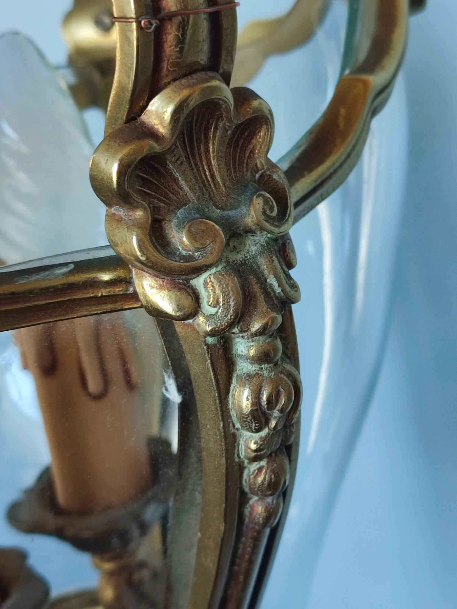 Suspension en bronze vintage