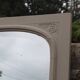 Large antique Art Deco bevelled mirror from 1929 – Greige tabletop mirror