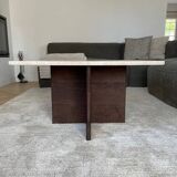 Travertine coffee table