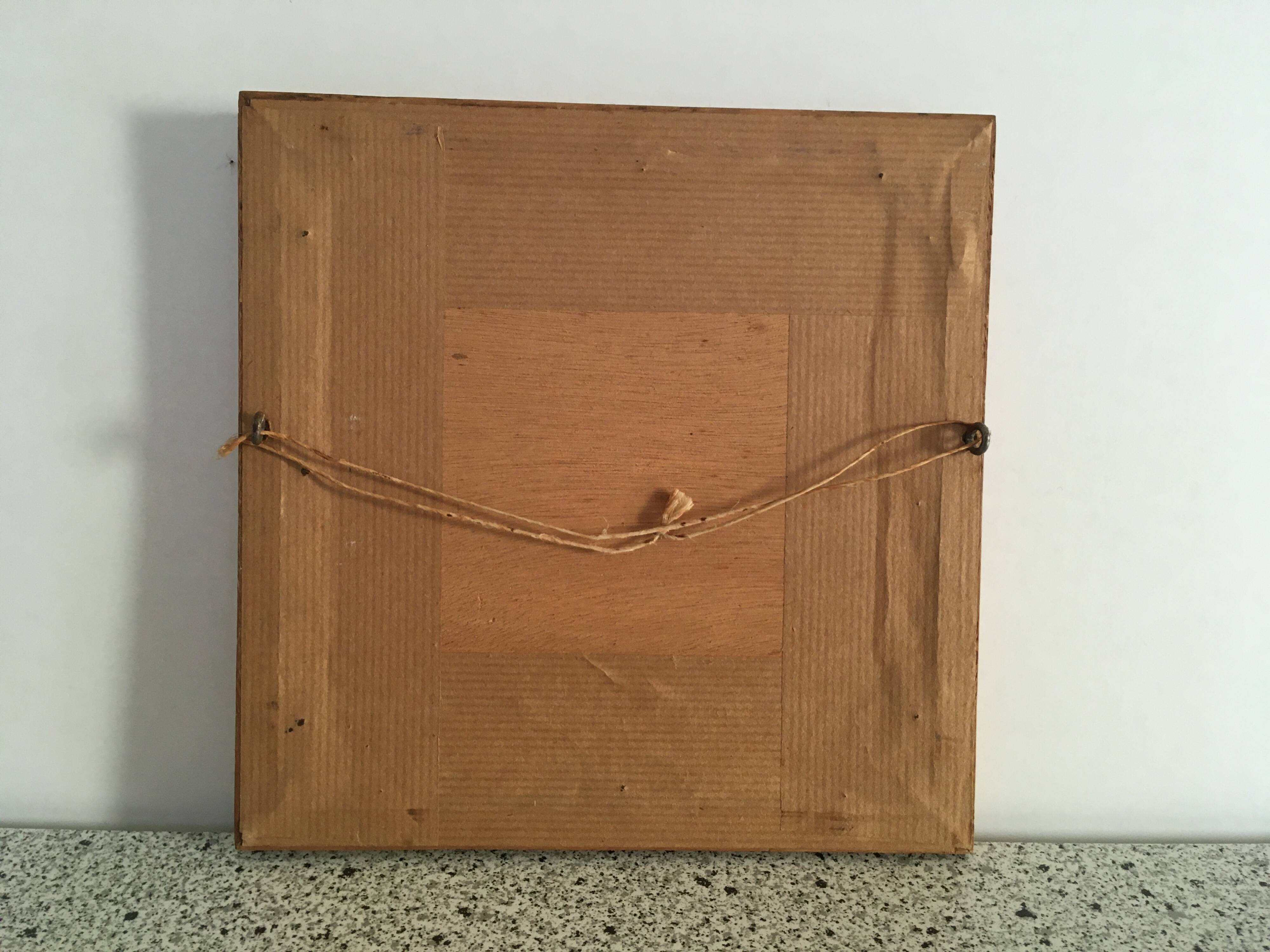 Pair of flower canvas tapestry frames from the 1970s