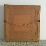 Pair of flower canvas tapestry frames from the 1970s