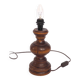 Turned wooden lamp base