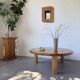 Brutalist organic mirror wood 1960s
