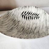 Vintage french 1960s stalins toledo - toledo dessert bowls black olive leaf