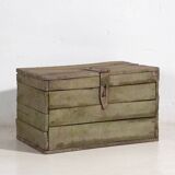 Antique green primitive style chest (circa 1920) #21