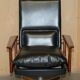Executive office chair model 419 Arne Vodder for Sibast in hardwood and leather.