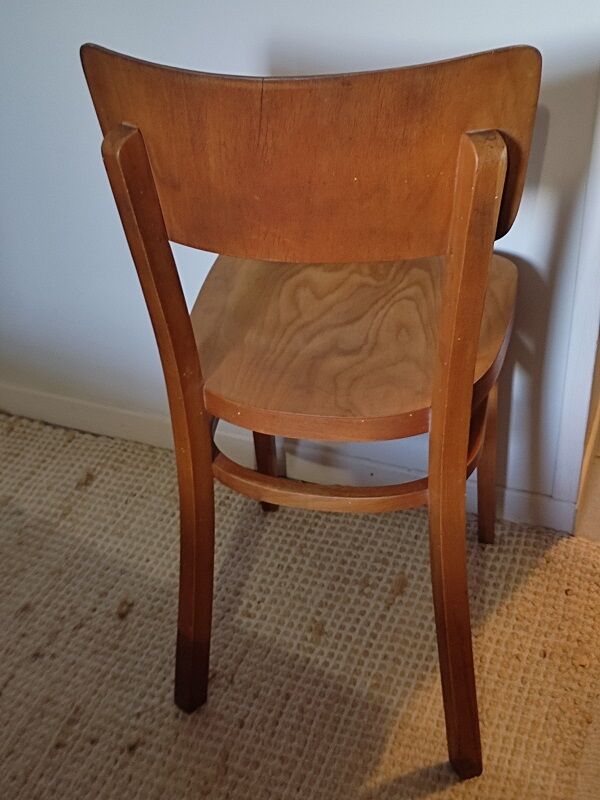 Bistro chair Thonet patinated varnished wood