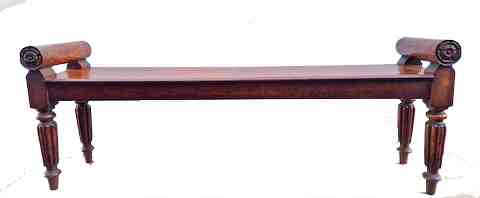 Oriental-style bench