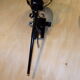 Pair of vintage torch wall lamps