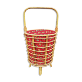 Rattan basket 60s