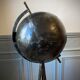 Atypical industrial furniture riveted sphere