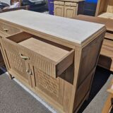 Art Deco buffet in white marble